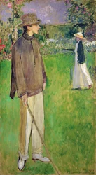 Estudio para un retrato de cuerpo entero de Jean Cocteau (1889-1963) en Offranville, 1912